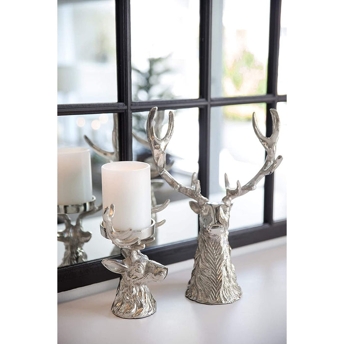 EDZARD Hirschkopf mit Schale Richard H 45 cm