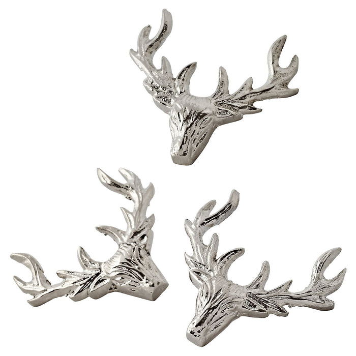 EDZARD Kerzenpin Elch Mo 3er Satz 4,5 cm