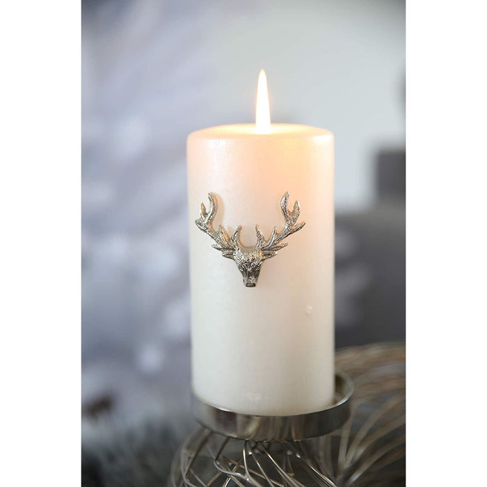 EDZARD Kerzenpin Elch Mo 3er Satz 4,5 cm