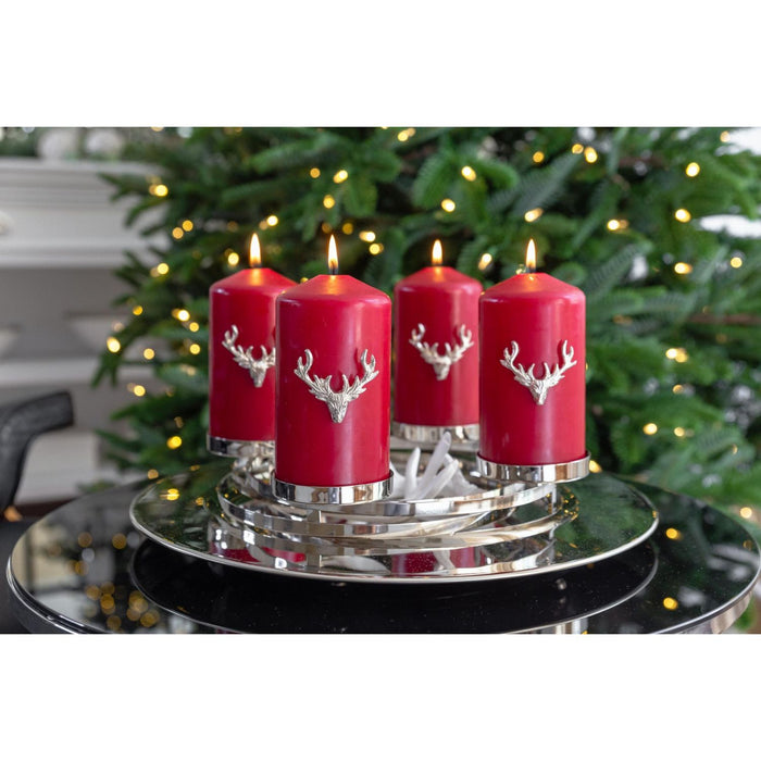 EDZARD Kerzenpin Elch Mo 3er Satz 4,5 cm