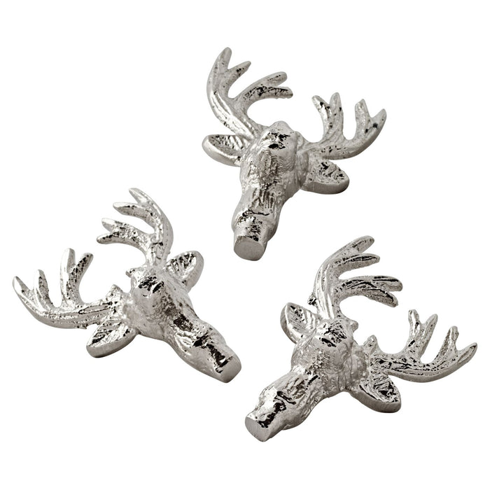 EDZARD Kerzenpin Elch Jo 3er Satz 6 cm