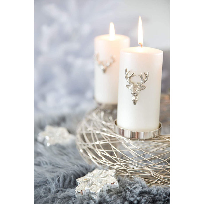 EDZARD Kerzenpin Elch Jo 3er Satz 6 cm