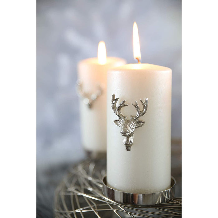 EDZARD Kerzenpin Elch Jo 3er Satz 6 cm