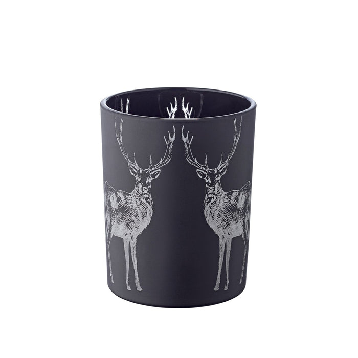 EDZARD Glas Windlicht Hirsch Tiu H 13 cm