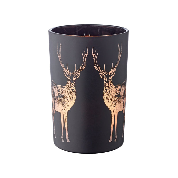 EDZARD Glas Windlicht Hirsch Tiu H 18 cm