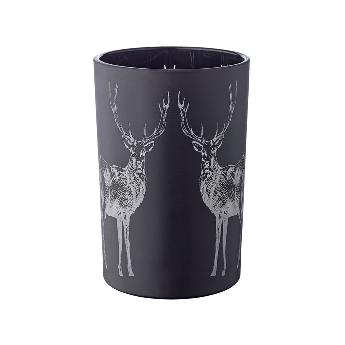 EDZARD Glas Windlicht Hirsch Tiu H 18 cm