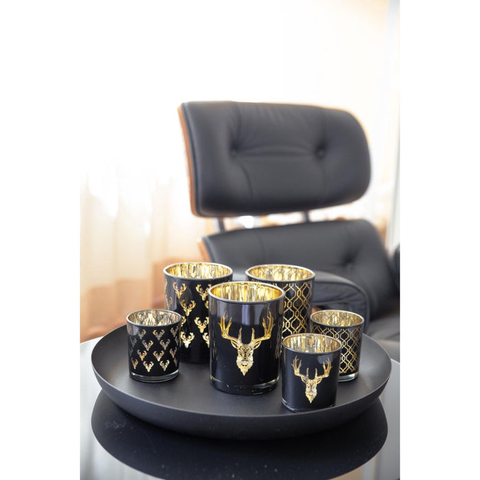 EDZARD Glas Windlicht Tom Ø 10 cm , H 13 cm