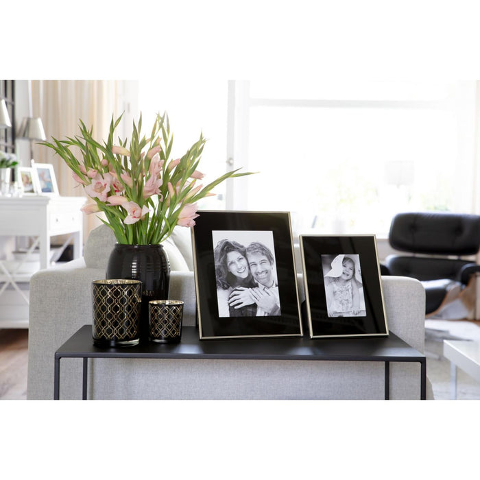 EDZARD Glas Windlicht Raute Ø 10 cm, H 13 cm