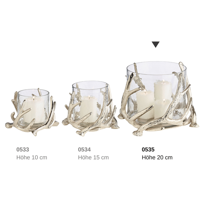 EDZARD Windlicht Kingston H 20 cm