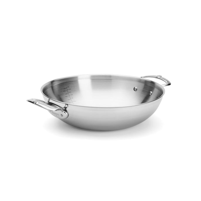 De Buyer ABGERUNDETER WOK MIT 2 GRIFFEN AFFINITY Ø32CM