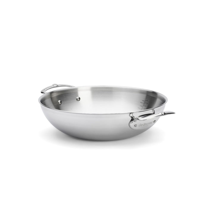 De Buyer ABGERUNDETER WOK MIT 2 GRIFFEN AFFINITY Ø32CM