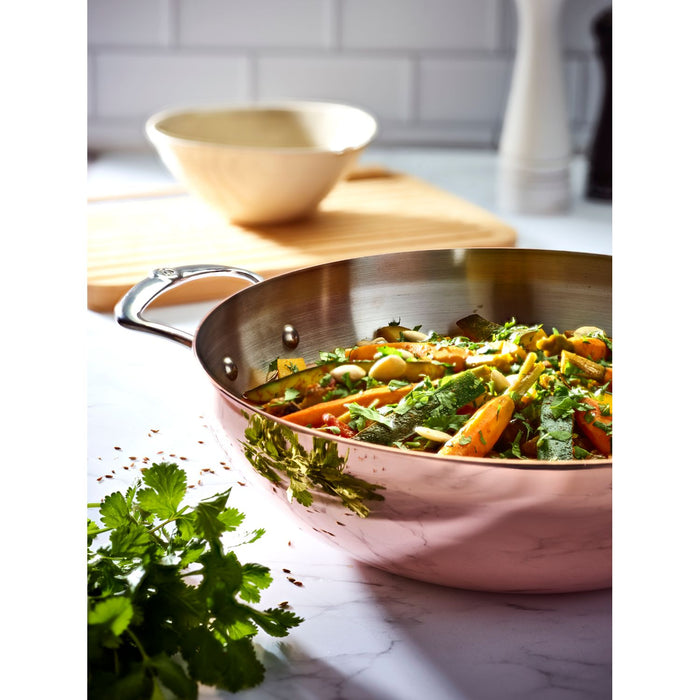 De Buyer Gewölbter Kupfer‑Wok PRIMA MATERA Ø32cm