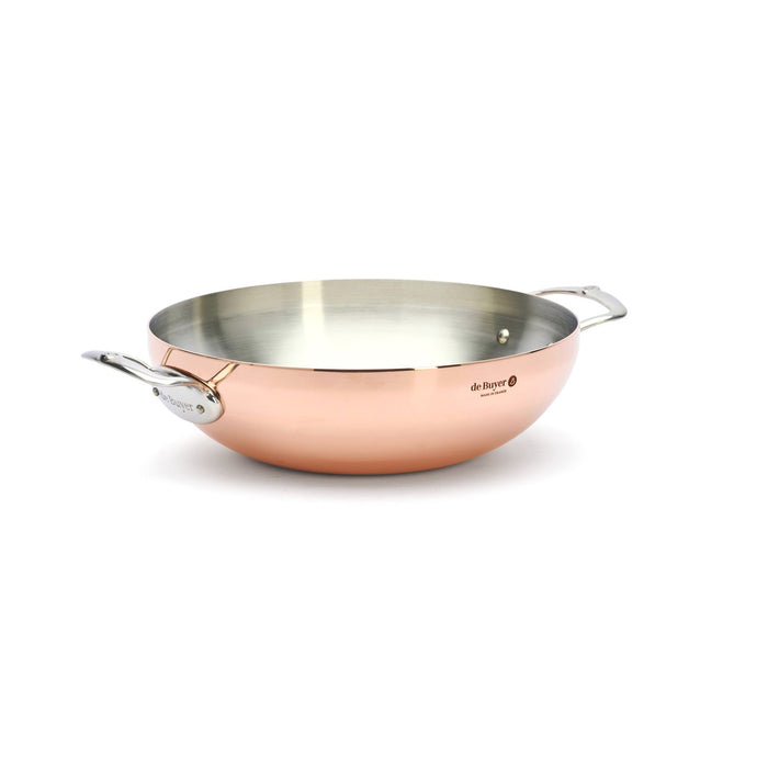 De Buyer Gewölbter Kupfer‑Wok PRIMA MATERA Ø32cm