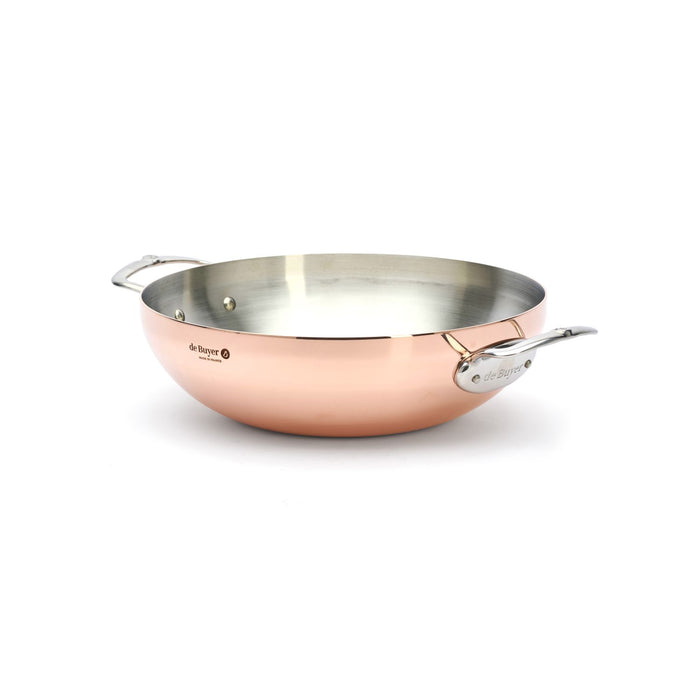 De Buyer Gewölbter Kupfer‑Wok PRIMA MATERA Ø32cm
