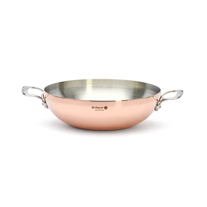 De Buyer Gewölbter Kupfer‑Wok PRIMA MATERA Ø32cm