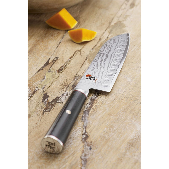 MIYABI Santokumesser, 18 cm | Schwarz