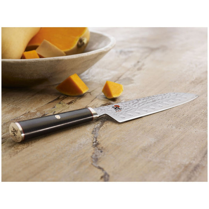 MIYABI Santokumesser, 18 cm | Schwarz