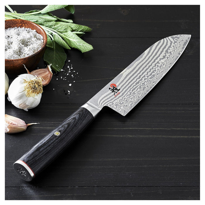 MIYABI Santokumesser, 18 cm | Schwarz