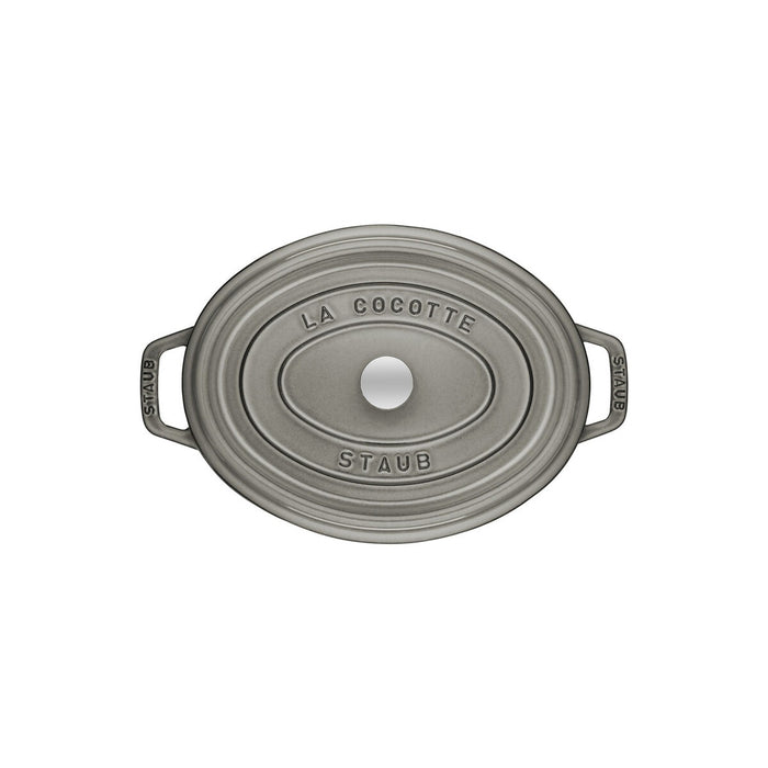 STAUB Cocotte, 37 cm | Graphit-Grau | oval | Gusseisen