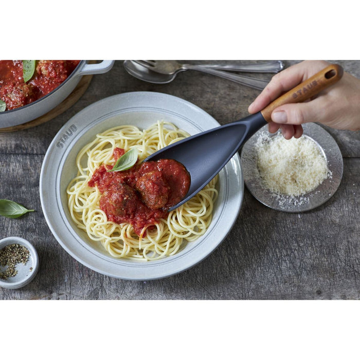 STAUB Mehrzwecklöffel, 30 cm | Schwarz | Silikon