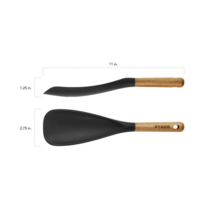 STAUB Mehrzwecklöffel, 30 cm | Schwarz | Silikon