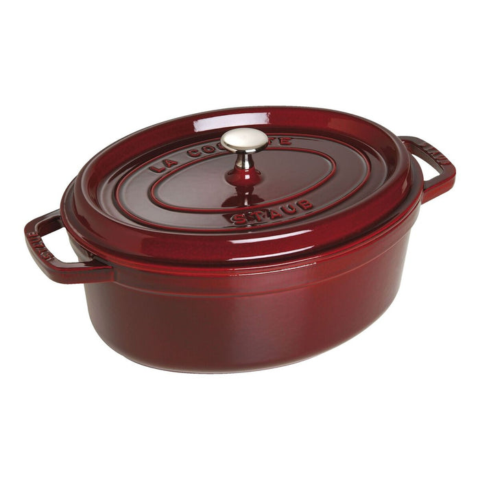 STAUB Cocotte, 37 cm | Graphit-Grau | oval | Gusseisen
