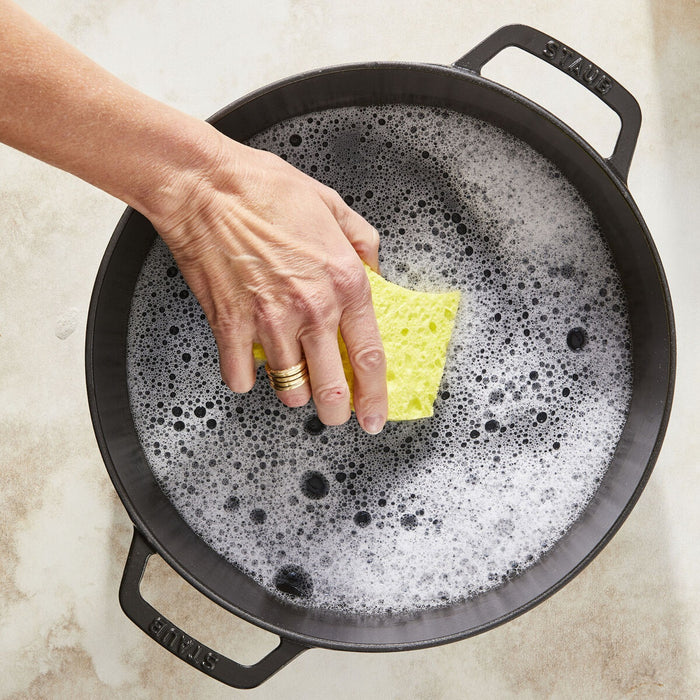 STAUB Bräter mit Chistera Drop-Structure, 28 cm | Schwarz | rund | Gusseisen