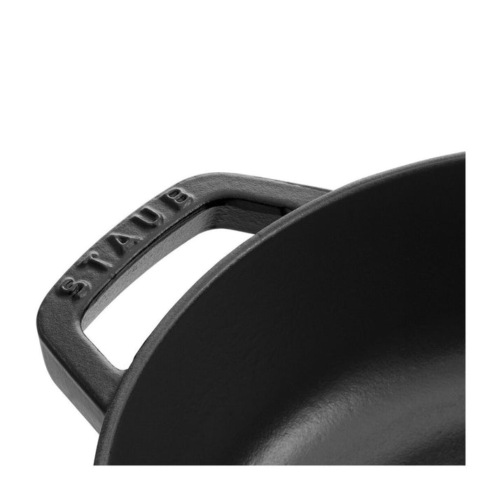 STAUB Bräter mit Chistera Drop-Structure, 28 cm | Schwarz | rund | Gusseisen