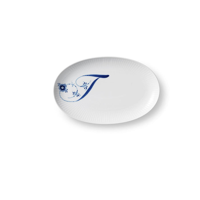 Royal Copenhagen Alphabet-Kollektion Oval Asiette, T, 23,5 cm