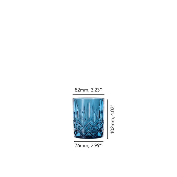 Nachtmann Noblesse Whiskyglas, Whiskybecher vintage blue, 2er-Set