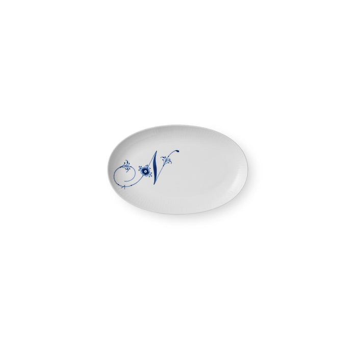 Royal Copenhagen Alphabet-Kollektion Oval Asiette, N, 23,5 cm