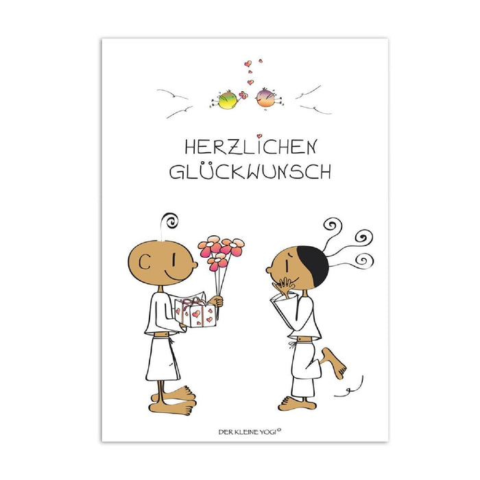 Goebel Postkarten Der kleine Yogi - "Herzlichen Glückwunsch" - Postkarte