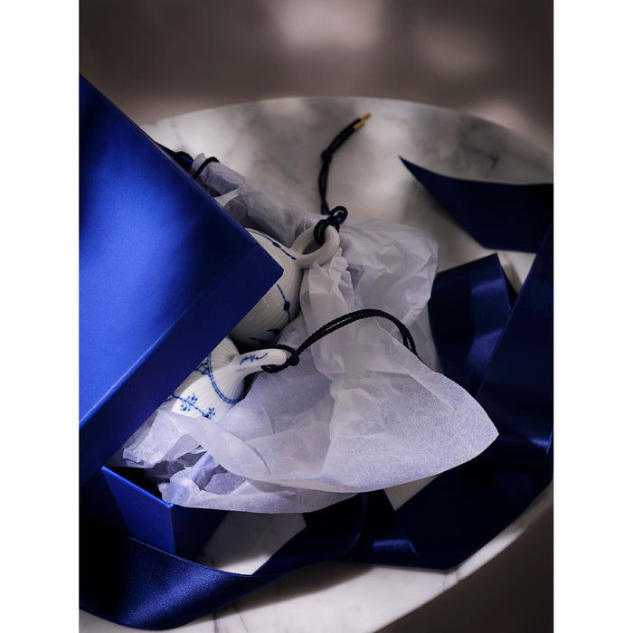 Royal Copenhagen Blue Fluted Plain Christmas Bauble 9,5 cm