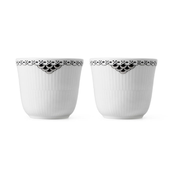 Royal Copenhagen Black Lace Thermo Becher 26cl 2 Stk.