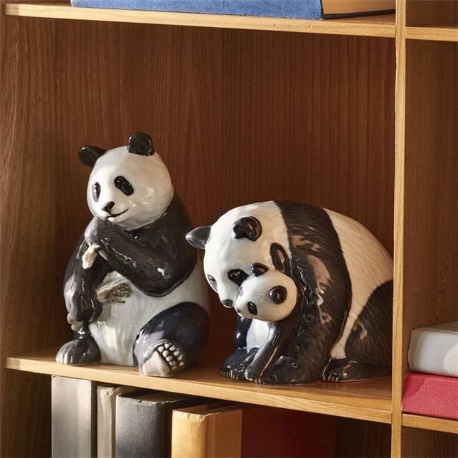 Royal Copenhagen Figurines Panda Eating 18cm