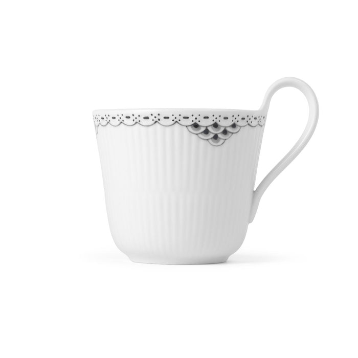 Royal Copenhagen Black Lace Tasse mit Hohem Henkel, 33 cl