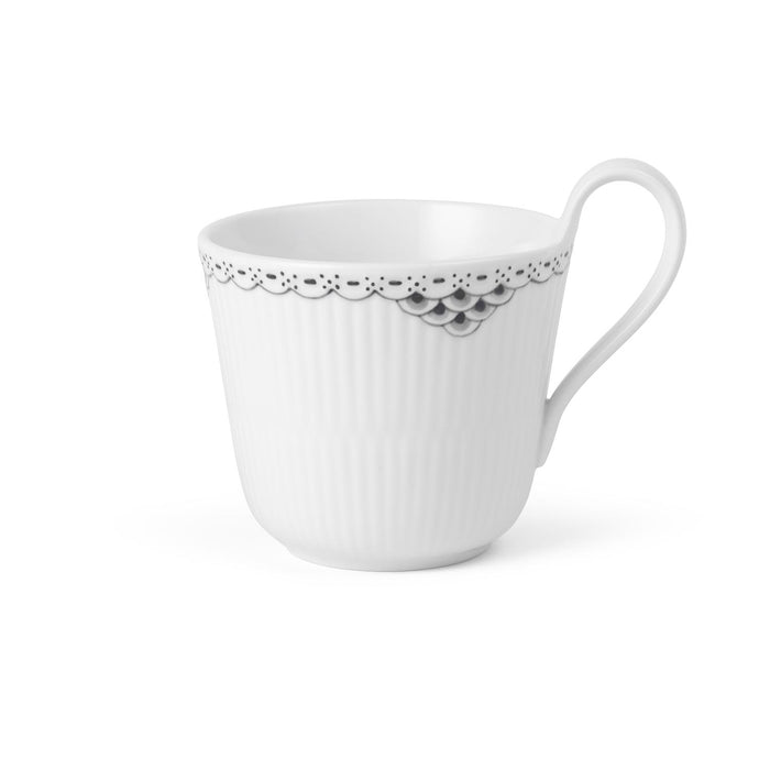 Royal Copenhagen Black Lace Tasse mit Hohem Henkel, 33 cl