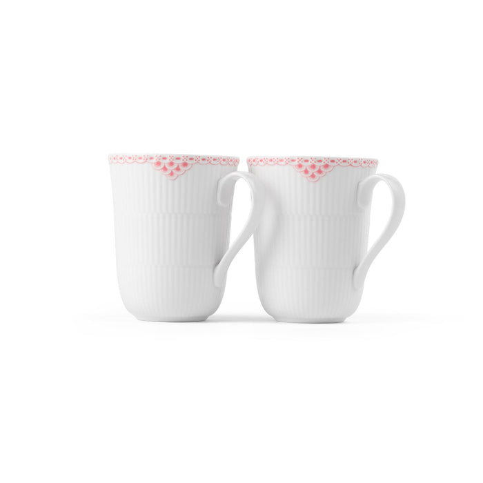 Royal Copenhagen Coral Lace Tasse, 33 cl, 2 Stk.