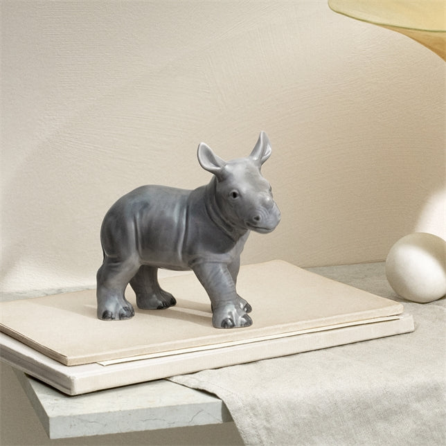 Royal Copenhagen Jahresfigur 2025, Nashornbaby, 12 cm