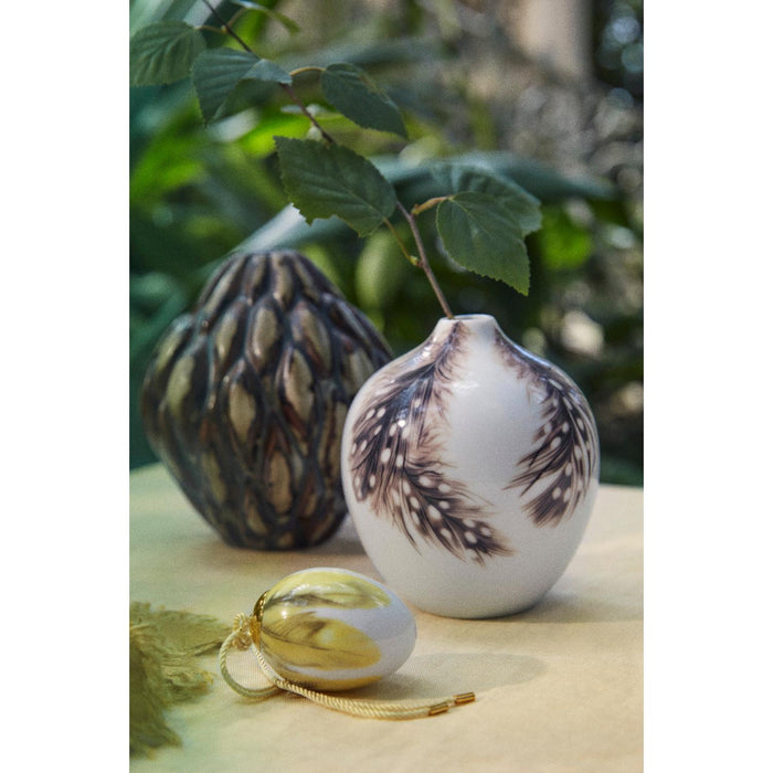 Royal Copenhagen Frühling Ei 2025, Große Eichelhäherfedern, 6 cm