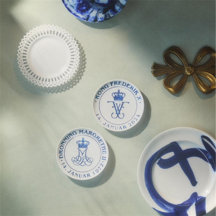 Royal Copenhagen Krönungsteller Set 18 cm, 2 Stk.