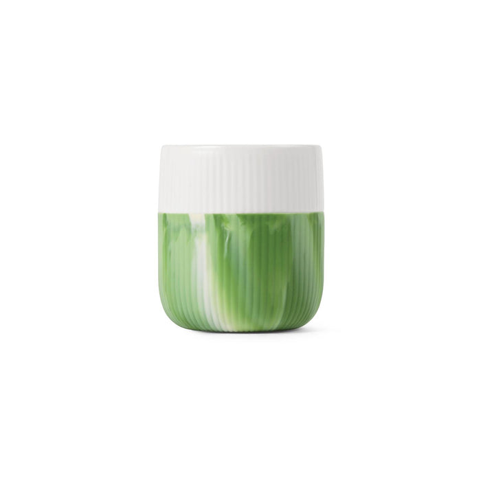 Royal Copenhagen Fluted Contrast Becher, Green Grass, 35 cl