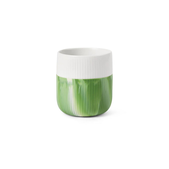 Royal Copenhagen Fluted Contrast Becher, Green Grass, 35 cl