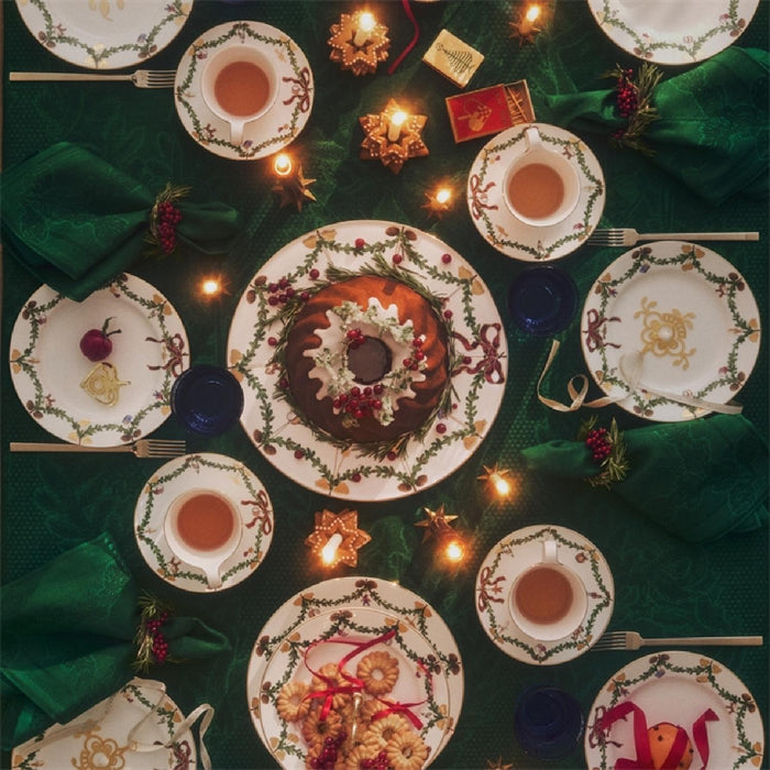 Royal Copenhagen Star Fluted Tischdecke Grün 145x320cm