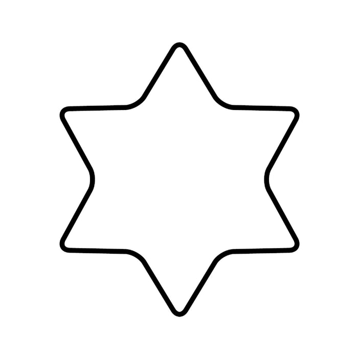 Kaiser Ausstechform Stern 6-zackig 8 cm
