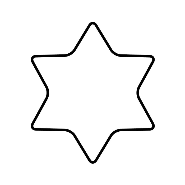 Kaiser Ausstechform Stern 6-zackig 8 cm
