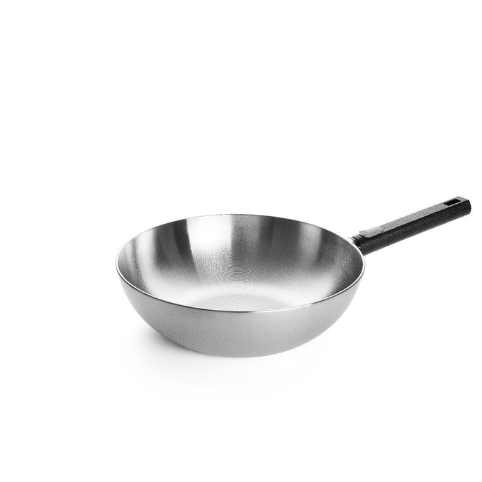 Woll, Logic Steel Wok- und Rührpfanne, Ø 30 cm, 9 cm hoch, mit abnehmbarem Stiel, Induktion