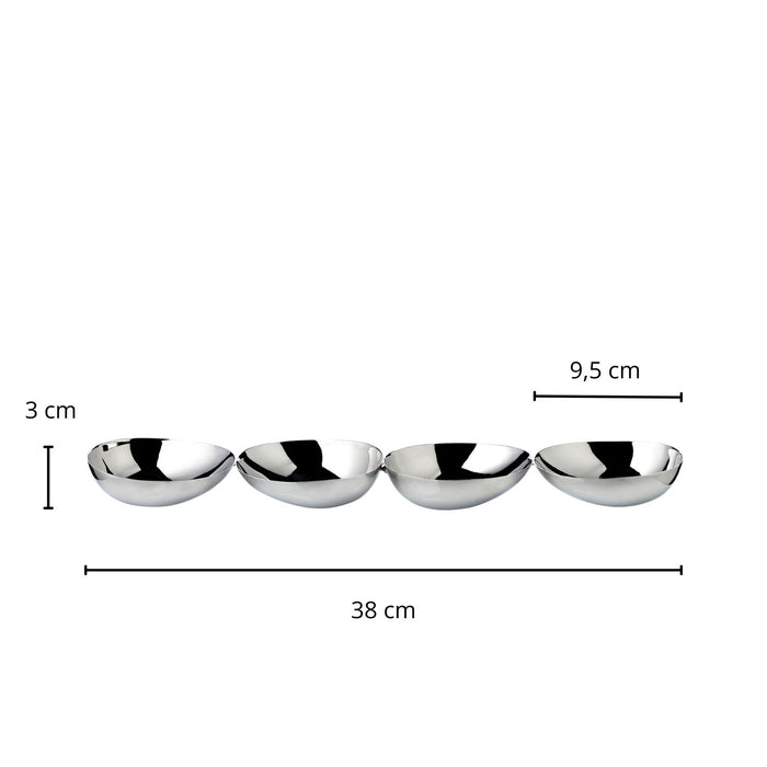 EDZARD Snackschale 4-Fach Luma L 38 cm