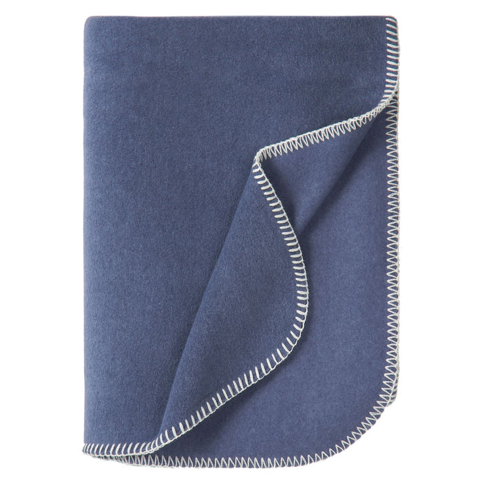 Eagle Products Decke LISSY, 160 x 200 cm, denim, Kammstich weiß