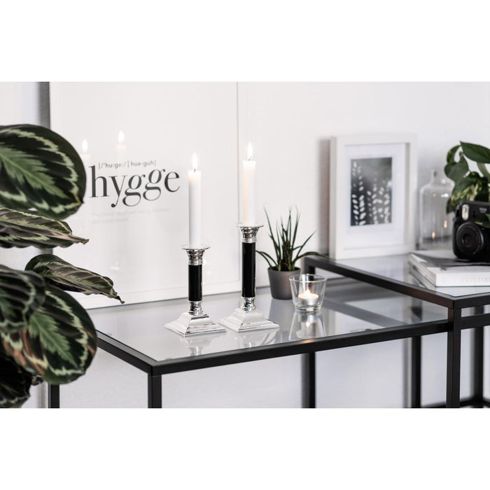 EDZARD Leuchter Lincoln schwarz H 15 cm